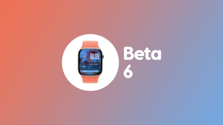 Download New watchOS 26 Beta 6 for Apple Watch