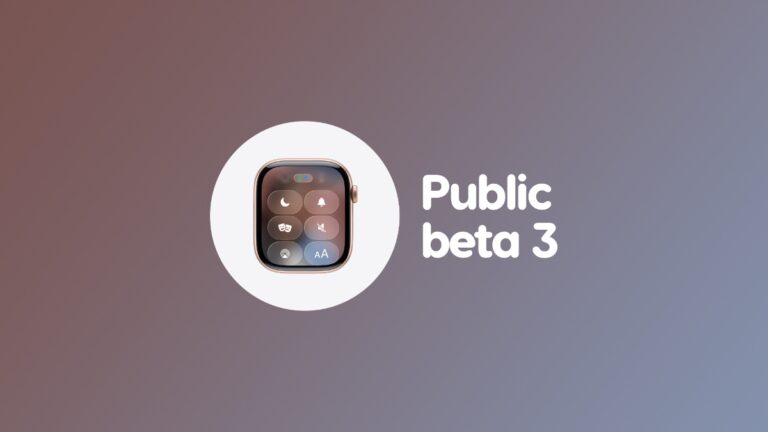watchOS 26 Public Beta 3 Now Available for Download