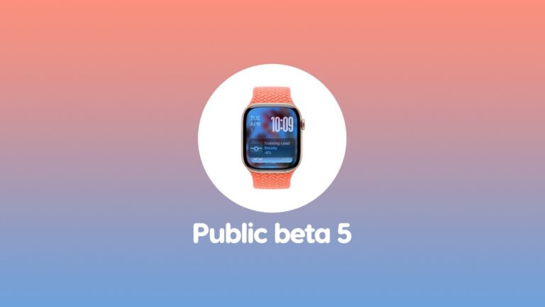watchOS 26 Public Beta 5 Now Available for Download
