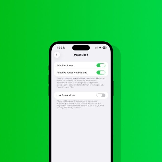 How to Enable and Use iOS 26 Adaptive Power Mode on iPhone