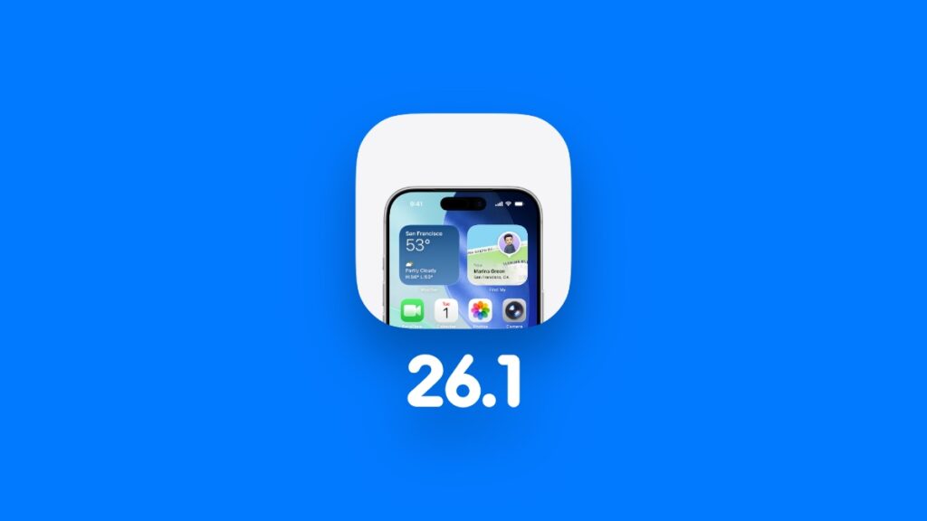 Download iOS 26.1 and iPadOS 26.1 beta.