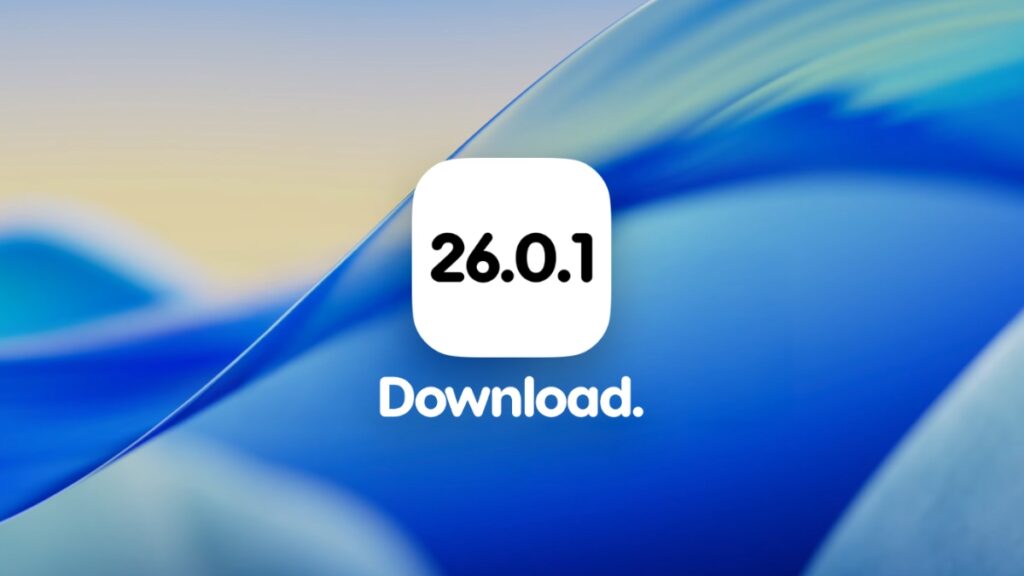 Download iOS 26.0.1 and iPadOS 26.0.1.