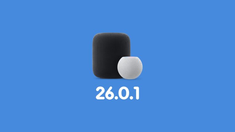 Download HomePod Software 26.0.1 with Bug Fixes