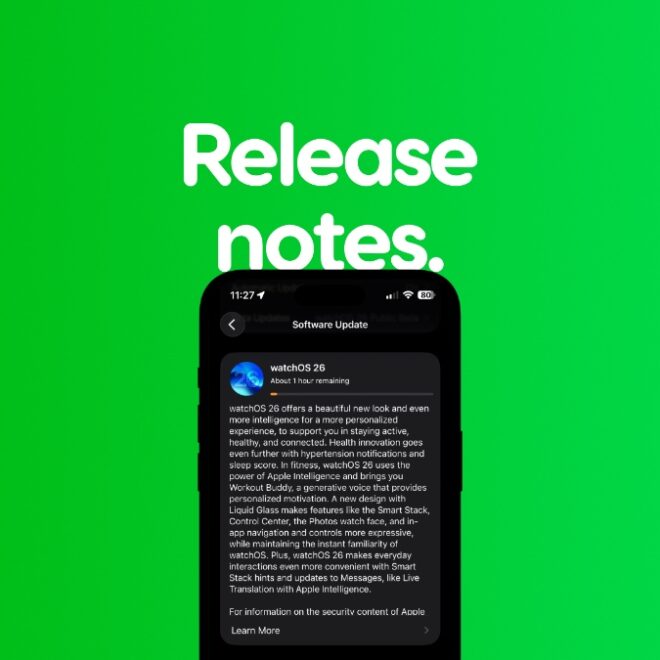 watchOS 26 Official Release Notes – Here’s Everything New