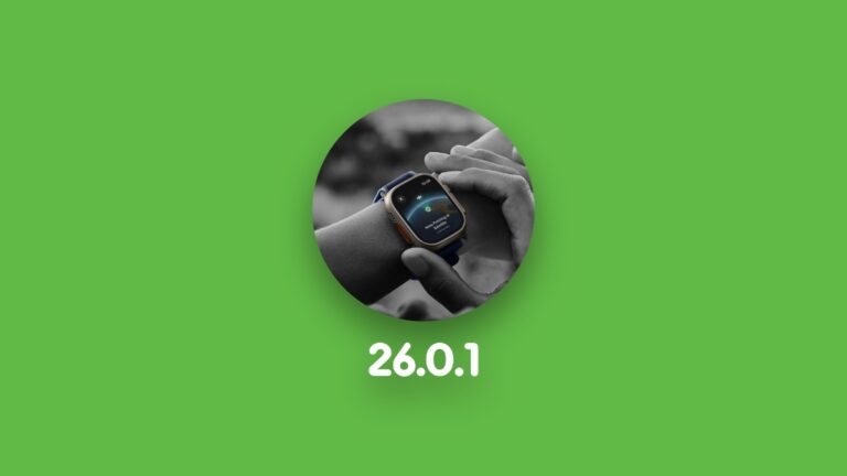 Download: watchOS 26.0.1 Available for Apple Watch Ultra 3