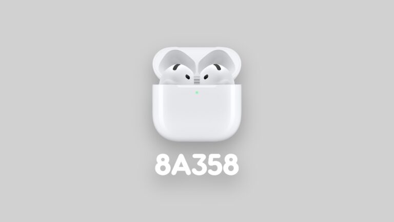 Firmware 8A358 for AirPods 4 and AirPods Pro 3 and 2 Released