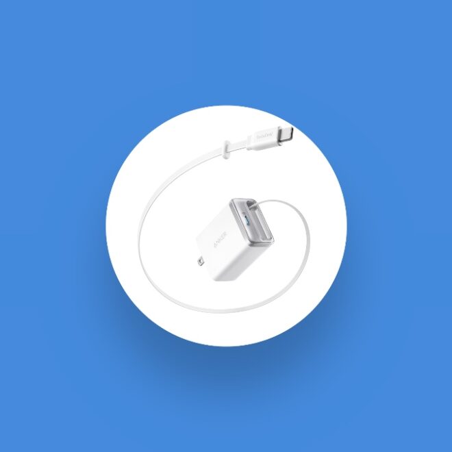 Anker USB-C Charger with Built-in Cable for $29.99 Only