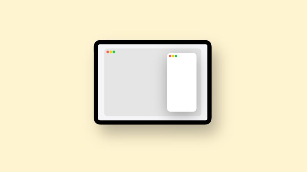 iPadOS 26.1 Slide Over multitasking.