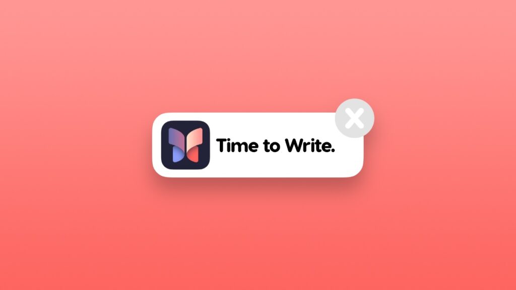 Disable 'Time to Write' Journal notifications.