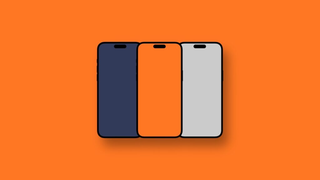 iPhone 17 Pro solid color matching wallpapers.