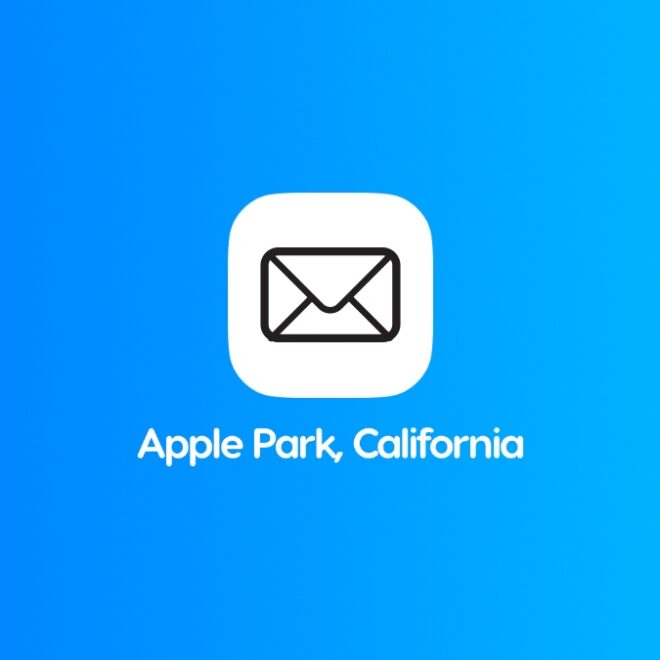 Mail App Icon has the Apple Park Address on it