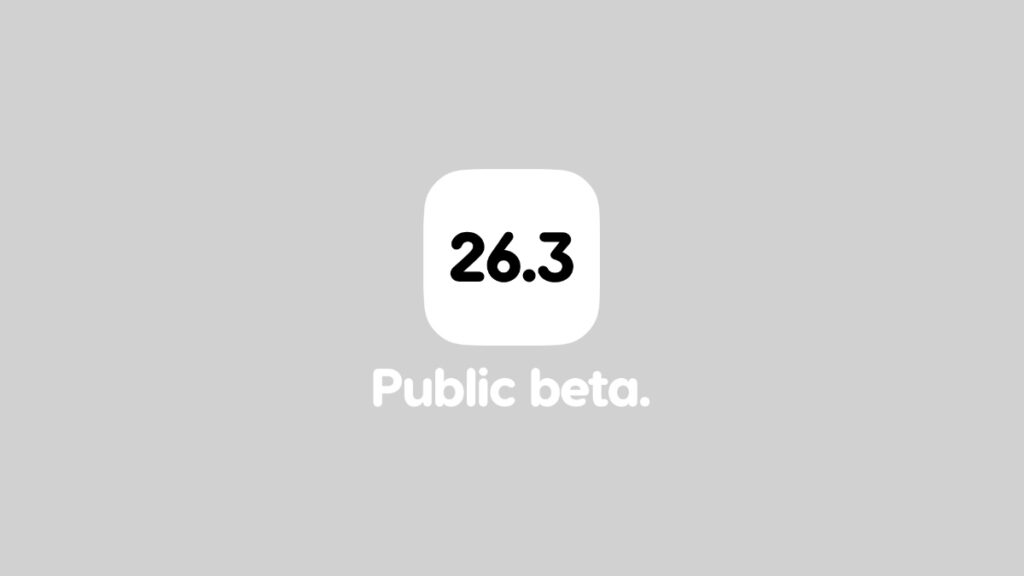 Download iOS 26.3 public beta 1