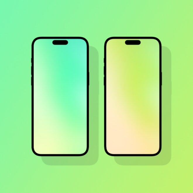 Freshen Up with the Lime Gradient Wallpapers for iPhone