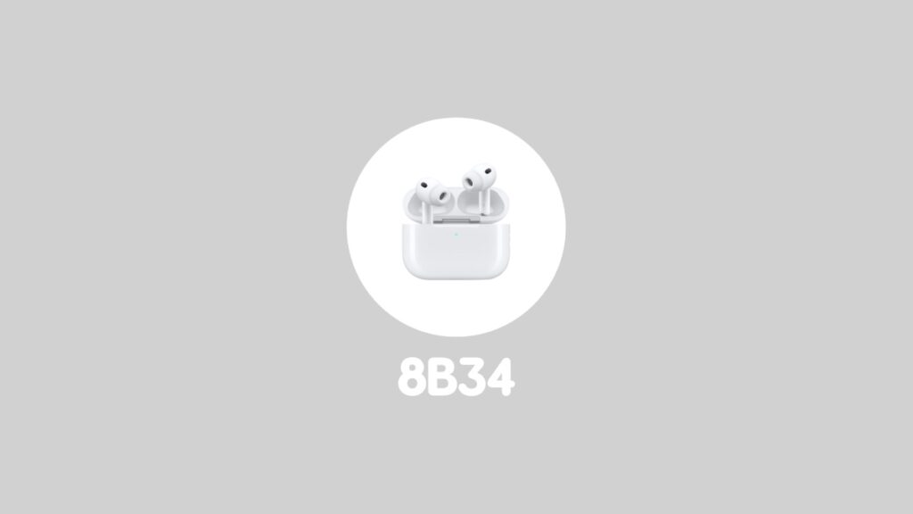 AirPods Pro 3 firmware 8B34