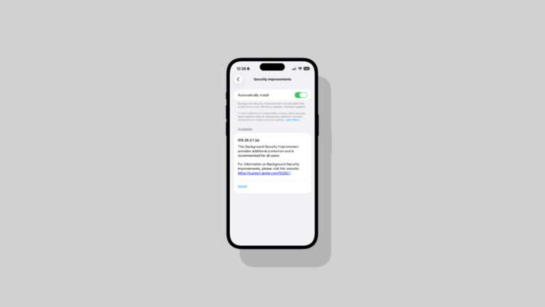 Apple Releases First Background Security Improvement Update