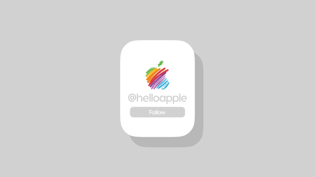 Official Hello Apple Instagram account