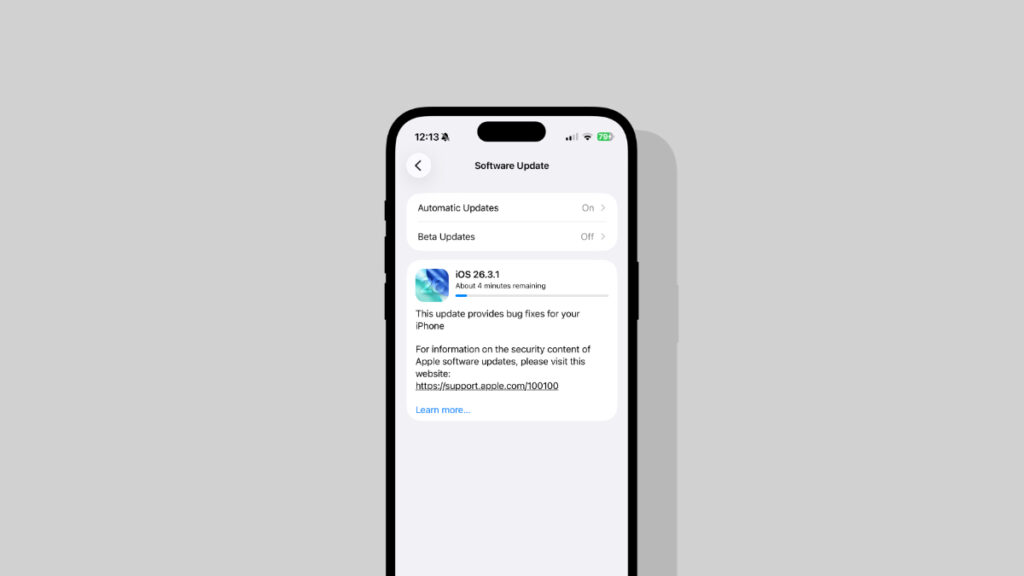 Download iOS 26.3.1 and iPadOS 26.3.1 updates