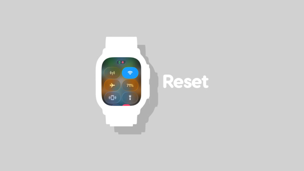 Reset Control Center layout on Apple Watch
