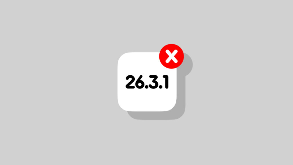 Apple not signing iOS 26.3.1