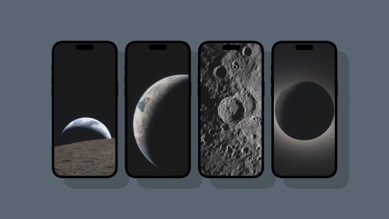 Download Artemis II Earth and Moon Wallpapers for iPhone