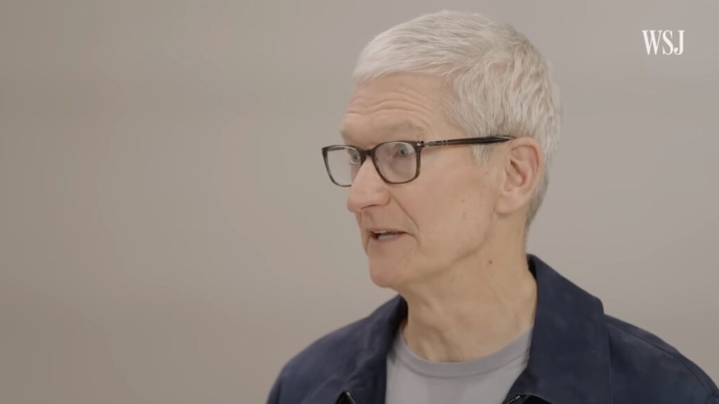 Tim Cook interview with device prototypes