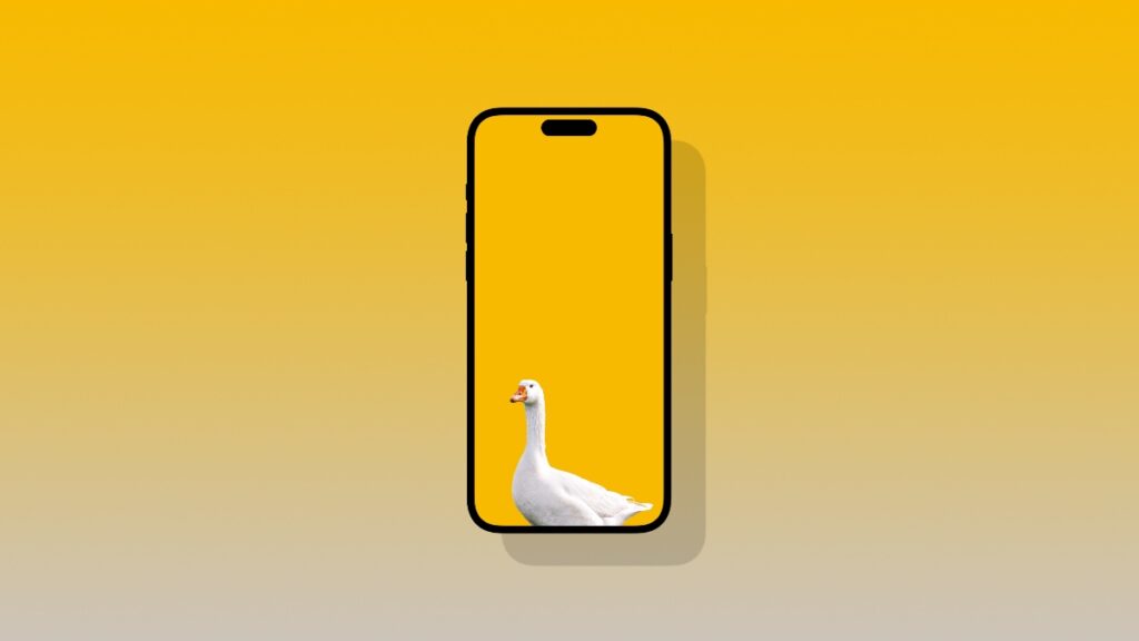 Goose wallpaper for iPhone