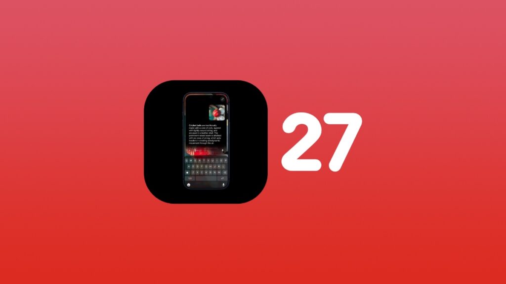 iOS 27 and iPadOS 27 features