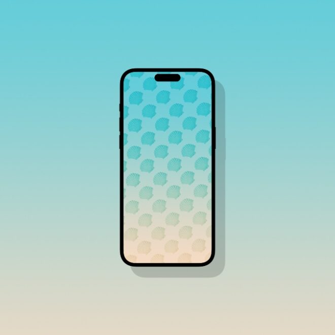Download the Sea Shells Pattern Wallpaper for iPhone