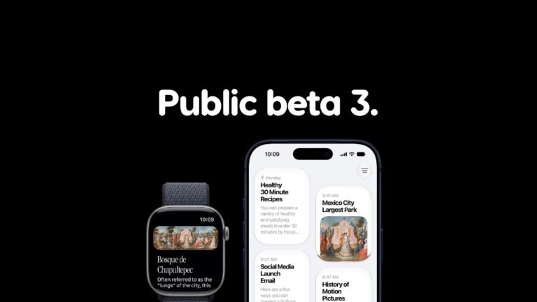 Download: watchOS 27 Public Beta 3 Released