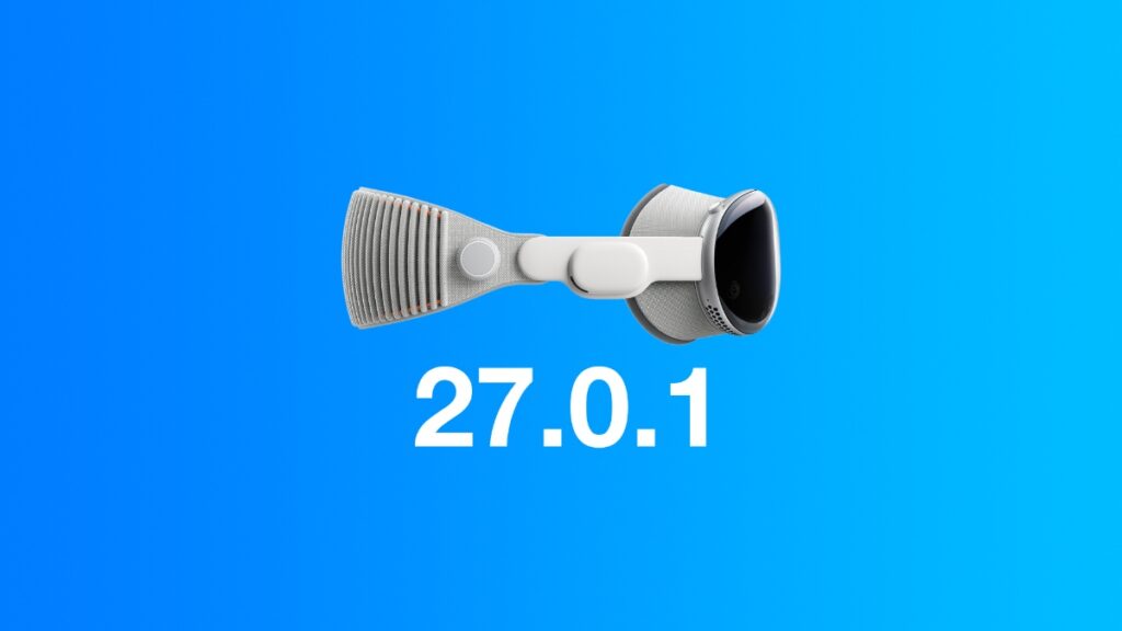 Download visionOS 27.0.1 update