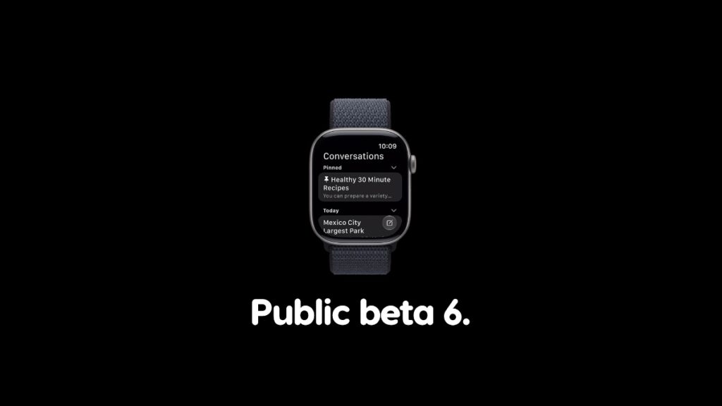 Download watchOS 27 public beta 6