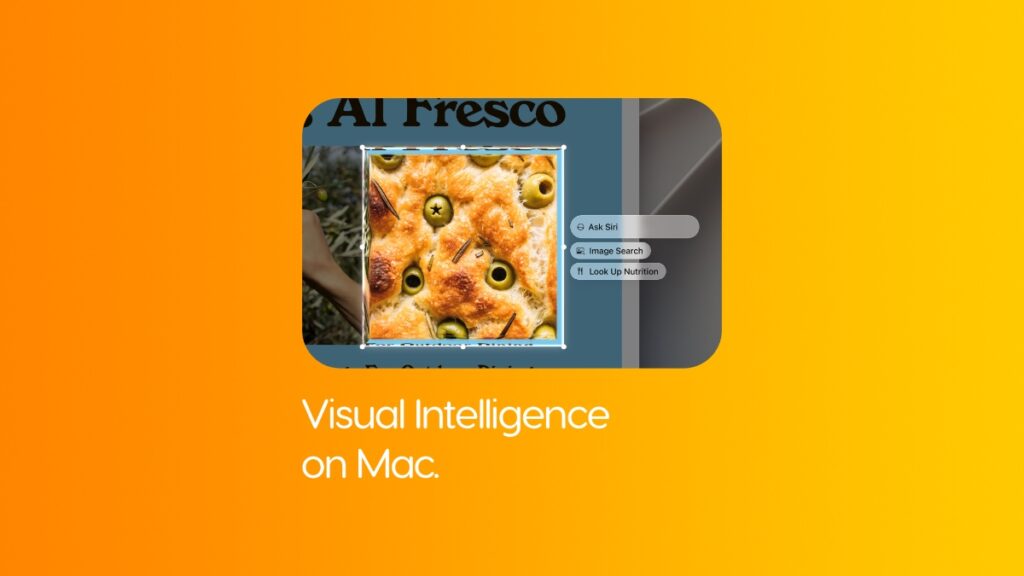 Using Visual Intelligence on the Mac